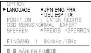 SONY GDM90W01T5 - Auswählen der Sprache für die Bildschirmanzeige - 4