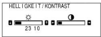 SONY GDM90W01T5 - Drücken Sie die Taste 0 (Kontrast) ←/→. Die Bildschirmanzeige „HELLIGKEIT/KONTRAST“ erscheint. - 2