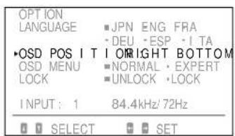 SONY GDM90W01T5 - Changing the OSD Position - 2