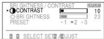 SONY GDM90W01T5 - Adjusting the picture brightness and contrast - 1