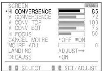 SONY GDM90W01T5 - Adjusting the screen - 1