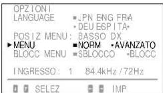 SONY GDM90W01T5 - Premere il tasto ⚙️ ↓/↑ per selezionare "MENU". - 2