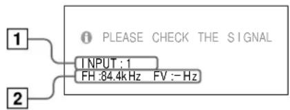 SONY GDM90W01T5 - Input Signal Warning Function - 1