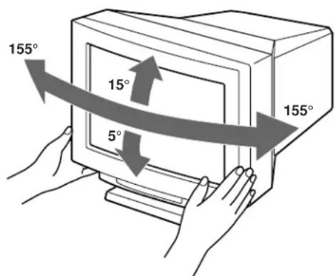 SONY GDM90W01T5 - Use of the Tilt-Swivel - 1