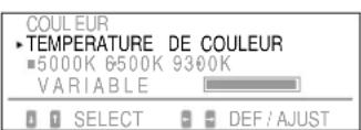 SONY GDM90W01T5 - Réglage de la température de couleur - 2