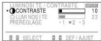 SONY GDM90W01T5 - Réglage de la luminosité et du contraste de l'image - 1