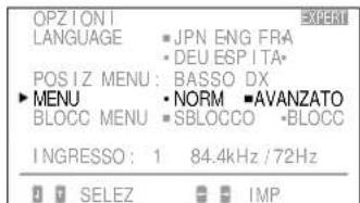 SONY GDM90W01T5 - Premere il tasto Ⓞ ←/→ per selezionare - 2