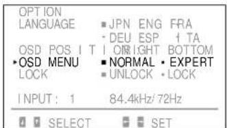 SONY GDM90W01T5 - Press the ⏻←/→ button to select "NORMAL." - 2