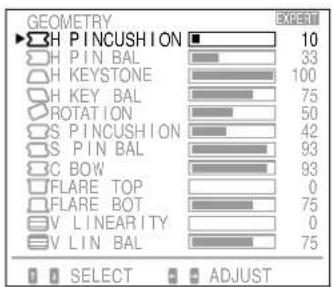 SONY GDM90W01T5 - Adjusting the picture rotation and the pincushion - 1