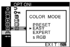 SONY GDM5510 - ■ 选择 COLOR 模式 - 1