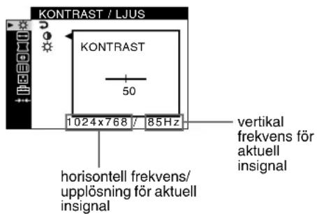 SONY GDM5510 - ■Visa aktuell ingångssignal - 1