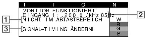 SONY GDM5510 - erscheint in Zeile 1 - 1