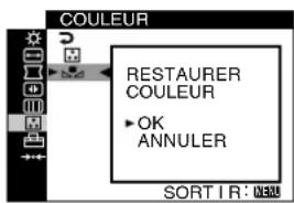 SONY GDM5510 - Déplacez la touche de commande vers le haut ou vers le bas pour sélectionner OK. Appuyez ensuite sur la touche de commande. - 1