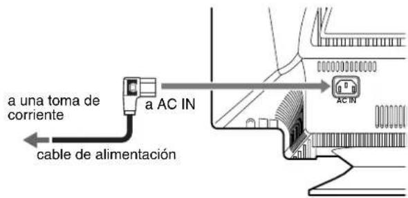 SONY GDM5510 - Paso 2: Conexión del cable de alimentación - 1