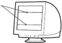SONY GDM5510 - Se sullo schermo appaiono delle linee sottili (cavi di smorzamento) - 1