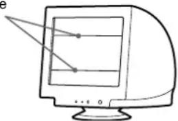 SONY GDM5510 - Wenn auf dem Bildschirm dünne Linien (Dämpfungsdrähte) erscheinen - 1