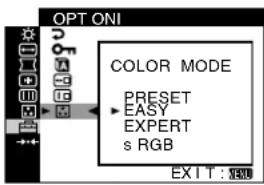 SONY GDM5510 - Move the control button up or down to select the COLOR mode. - 1
