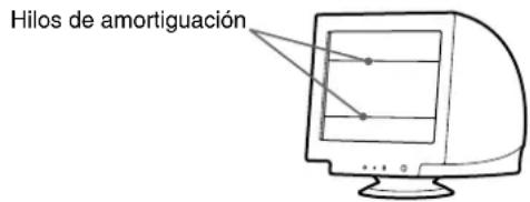 SONY GDM5510 - Si aparecen líneas finas en pantalla (hilos de amortiguación) - 1