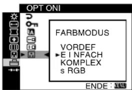 SONY GDM5510 - ■Wählen Sie den Modus FARBE. - 1