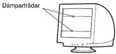 SONY GDM5510 - Om du ser tunna linjer på skärmen (dämpartrådar) - 1