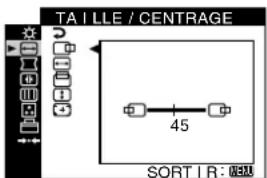 SONY GDM5510 - ← TAILLE/CENTRAGE (page 9) - 1
