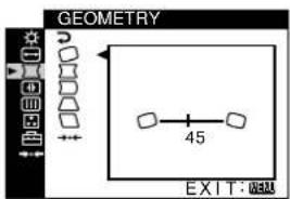 SONY GDM5510 - □ GEOMETRY(第 10 頁) 調整畫面的旋轉和形狀。 - 1
