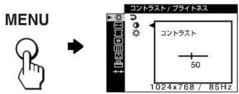 SONY GDM5510 - MENU ボタンを押す。 - 1