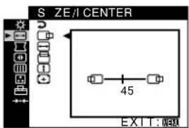 SONY GDM5510 - ← SIZE/CENTER(第9頁) 調整畫面尺寸或定心。 - 1