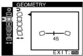 SONY GDM5510 - □ GEOMETRY (page 10) - 1