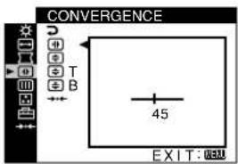 SONY GDM5510 - CONVERGENCE(第10頁) 調整畫面的水平及垂直會聚。 - 1