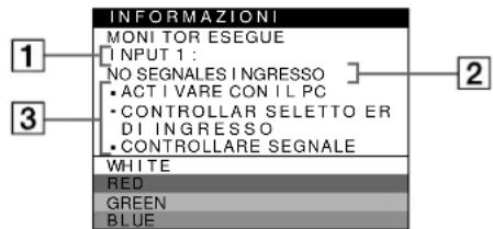 SONY GDM5402 - Se sullo schermo appare il messaggio NO SEGNALESINGRESSO - 1