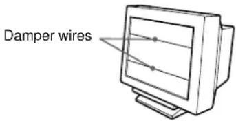 SONY GDM5402 - If thin lines appear on your screen (damper wires) - 1