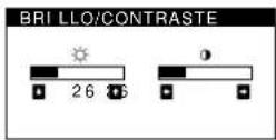 SONY GDM5402 - Pulse uno de los botones ⚙ (brillo) ↓/↑ o Ⓞ (contraste) ←/→. - 1