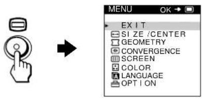 SONY GDM5402 - Press the button. - 1