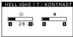 SONY GDM5402 - Drücken Sie eine der Tasten ⚙ (Helligkeit) ↓/↑ oder Ⓤ (Kontrast) ←/→. - 1