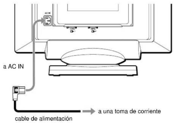 SONY GDM5402 - Paso 2: Conexión del cable de alimentación - 1