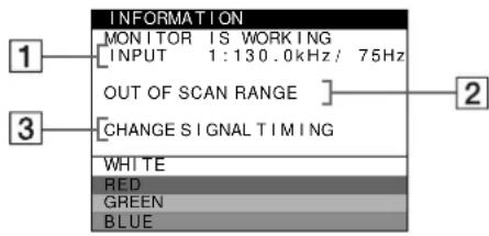 SONY GDM5410 - If OUT OF SCAN RANGE appears on the screen - 1