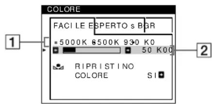 SONY GDM5410 - Regolazione del colore dell'imagine (COLORE) - 1