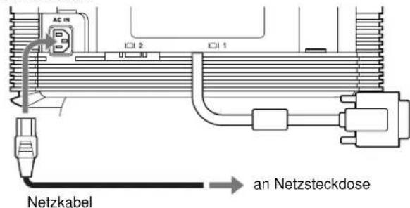 SONY GDM5410 - Schritt 3:Anschlieben des Netzkabels - 1