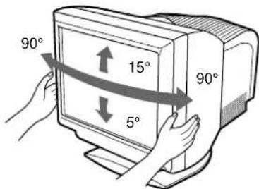 SONY GDM5410 - Utilisation du support pivotant - 1