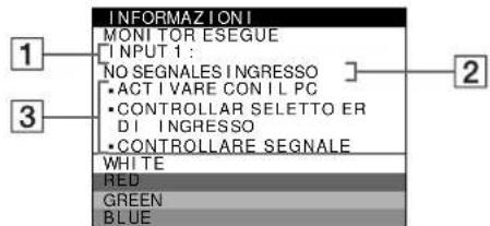 SONY GDM5410 - Se sullo schermo appeare il messaggio NO SEGNALESINGRESSO - 1