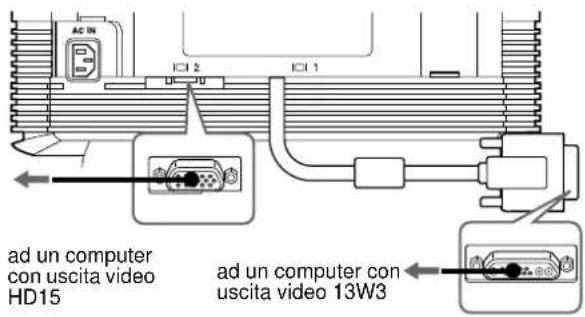SONY GDM5410 - Punto 2: Collegamento del monitor al computer - 1