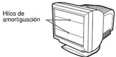 SONY GDM5410 - Si aparecen lineas finas en pantalla (hilos de amortiguacion) - 1