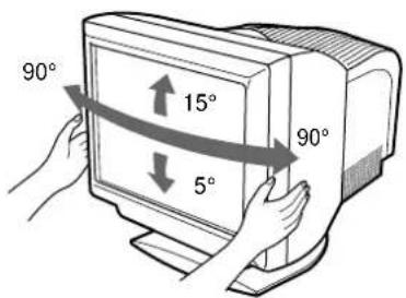 SONY GDM5410 - Use of the tilt-swivel - 1