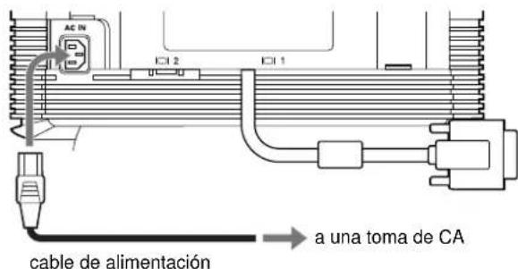 SONY GDM5410 - Paso 3: Conexión del cable de alimentación - 1