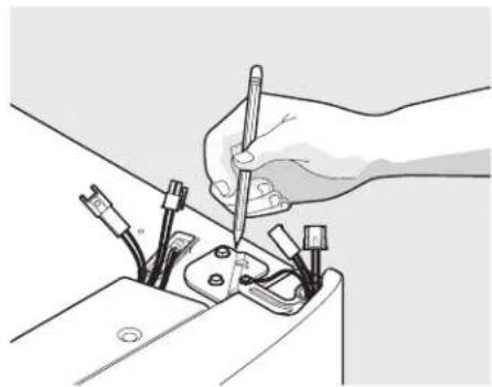 ELECTROLUX EI28BS65KS - Pour enlever les portes du réfrigérateur : - 1