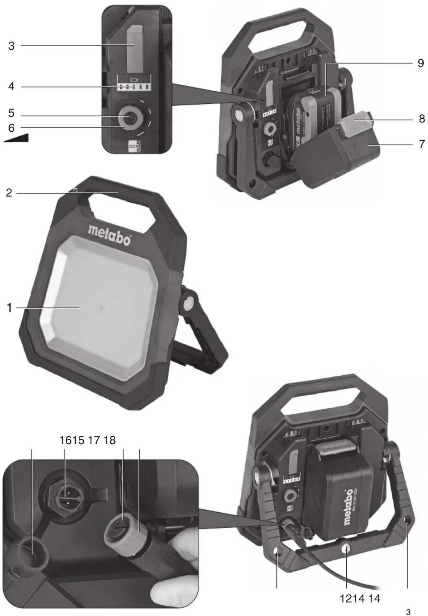 METABO BSA 18 LED 10000 - BSA 18 LED 10000 - 1