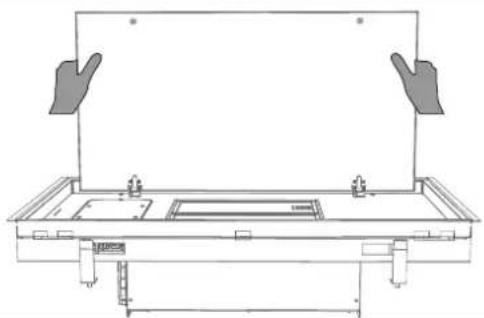 NOVY Pureline Pro Compact 6911 - Installation with exhaust opening to FRONT/REAR - 1