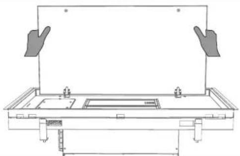 NOVY Pureline Pro Compact 6921 - Installation with exhaust opening to FRONT/REAR - 1