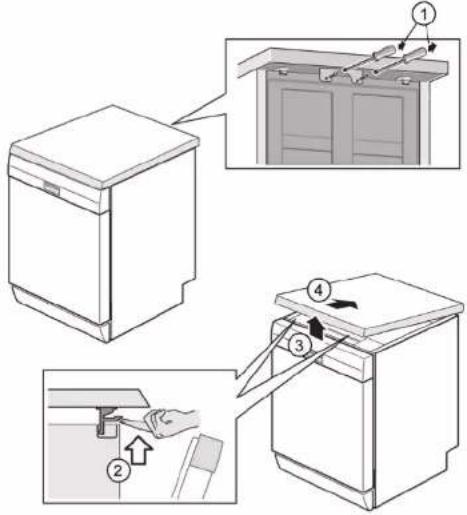 BOSCH SGS2HTW73E - Werkblad verwijderen - 1